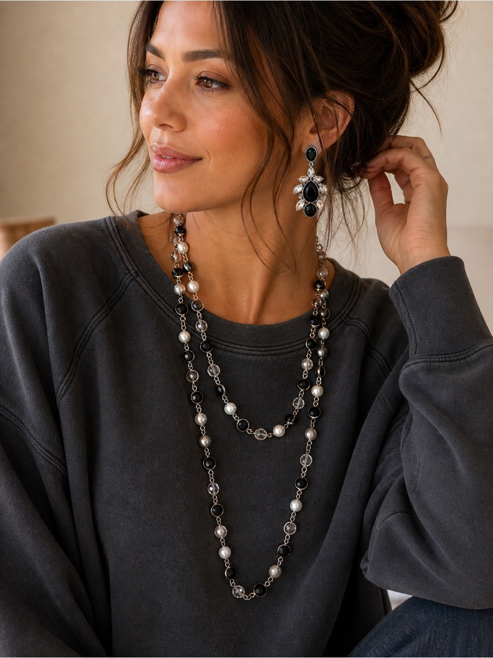 🎈HP🎉🥳 Premier Designs Long Beaded Necklace 60”